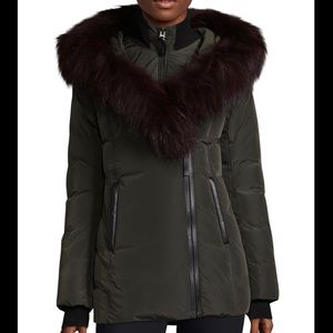 Adali Mackage Parka; army green, size medium